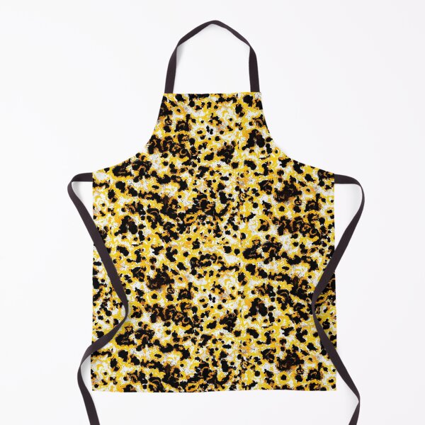 Item preview, Black and yellow abstract pattern designed and sold by MariDaniArt.
