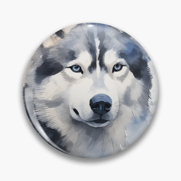 Item preview, Watercolor Portrait of an Alaskan Malamute designed and sold by Samuelsboro.