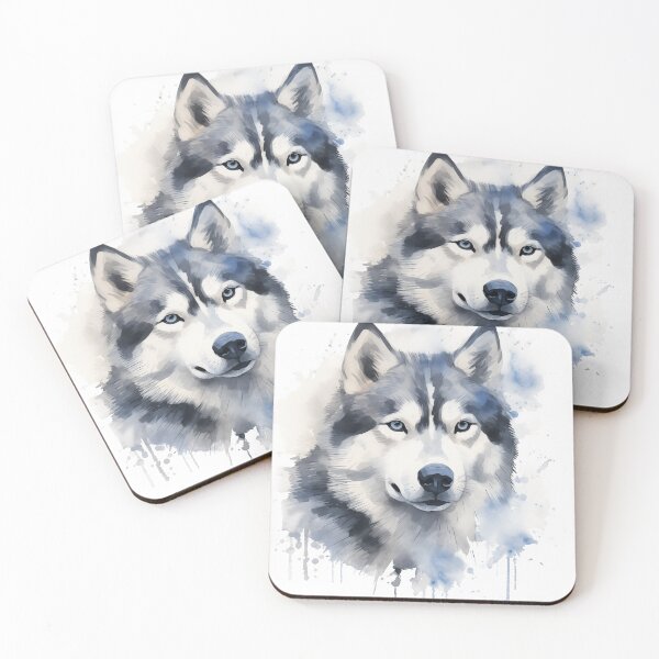 Item preview, Watercolor Portrait of an Alaskan Malamute designed and sold by Samuelsboro.