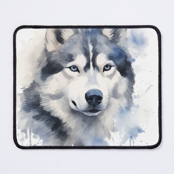 Item preview, Watercolor Portrait of an Alaskan Malamute designed and sold by Samuelsboro.