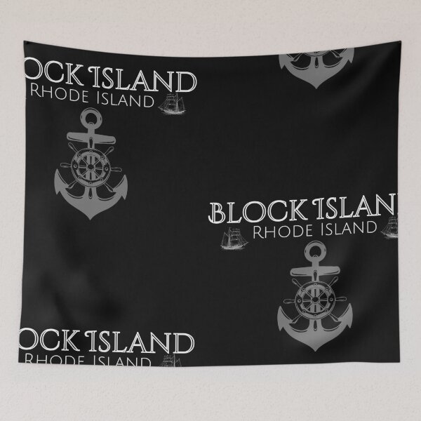 Item preview, Block Island Rhode Island White Text Travel Design designed and sold by EarthArtDesigns.