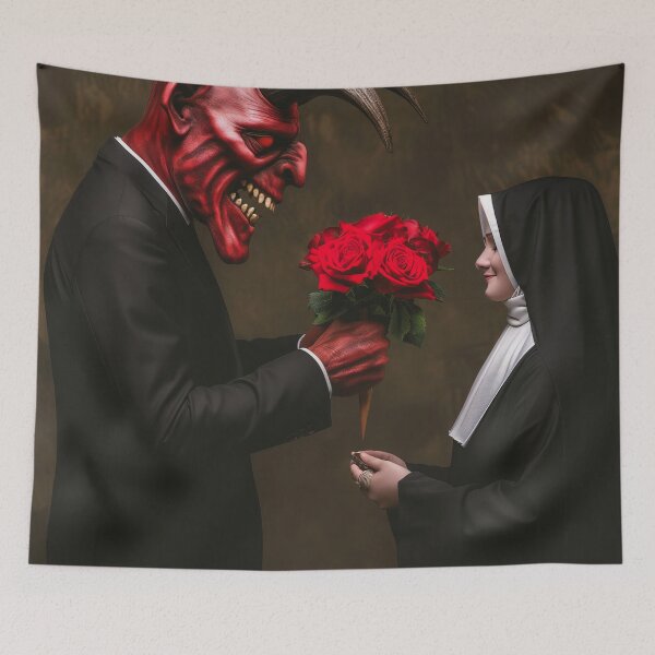 Item preview, Lustful Roses: Satan's Romantic Gesture Ignites Unholy Passion. designed and sold by Rage-Ai.