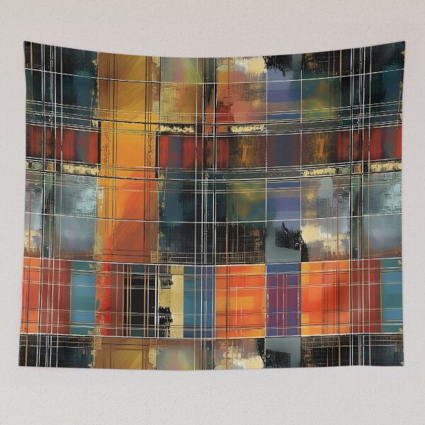 Item preview, Abstract Geometric Patchwork Comforter designed and sold by Acekingapparel.