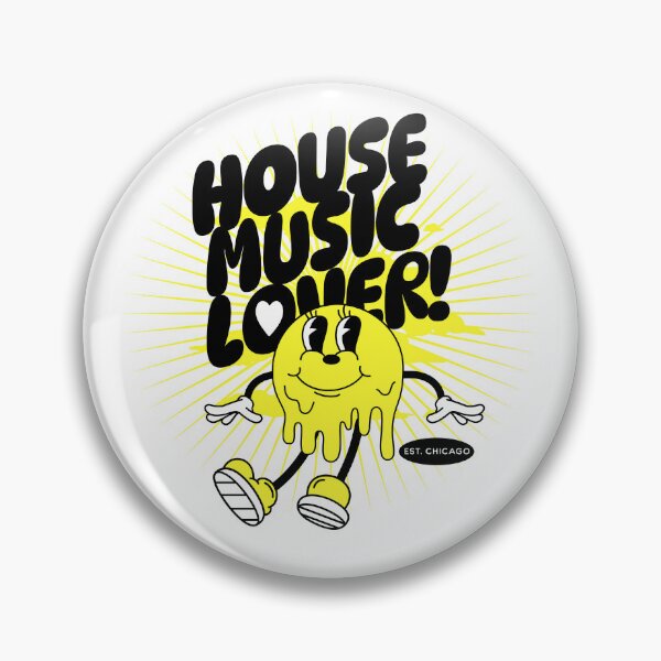 Item preview, HOUSE MUSIC  - Lover Melting Mascot  (yellow/black)  designed and sold by Discothreadz.