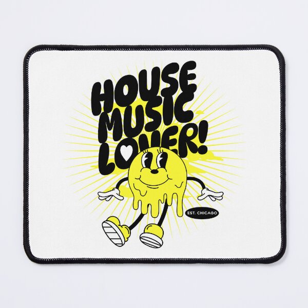Item preview, HOUSE MUSIC - Lover Melting Mascot (yellow/black) designed and sold by Discothreadz.