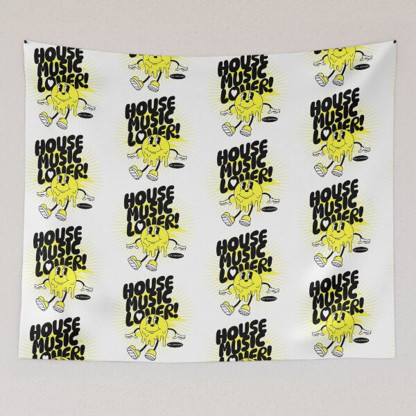 Item preview, HOUSE MUSIC  - Lover Melting Mascot  (yellow/black)  designed and sold by Discothreadz.