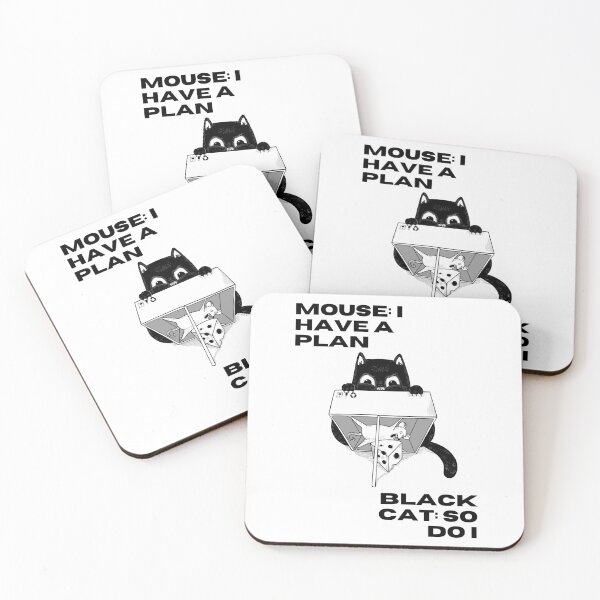 Item preview, Mouse: I have a plan. Black Cat: So do I  | Cunning Mouse vs. Clever Cat Design designed and sold by RM-Journey.