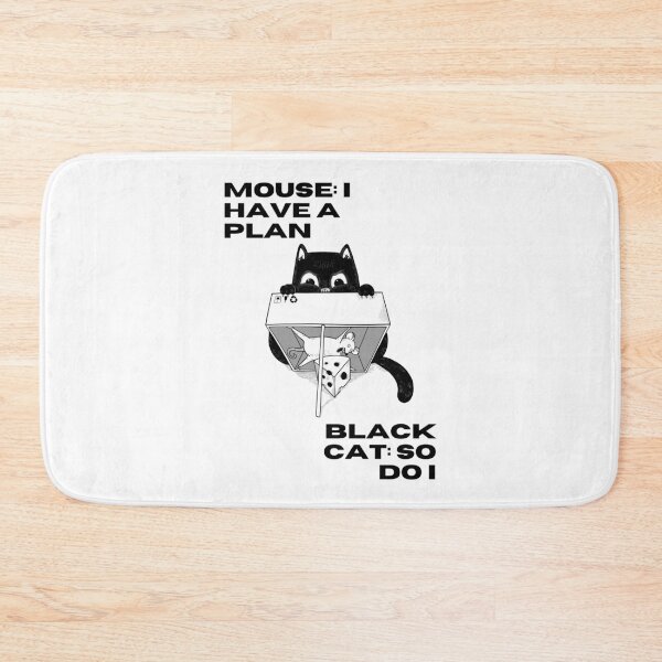 Item preview, Mouse: I have a plan. Black Cat: So do I  | Cunning Mouse vs. Clever Cat Design designed and sold by RM-Journey.