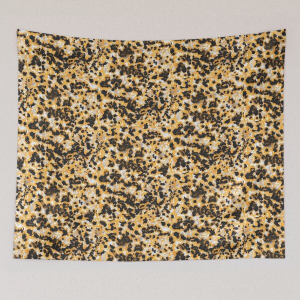 Item preview, Black and orange abstract pattern designed and sold by MariDaniArt.