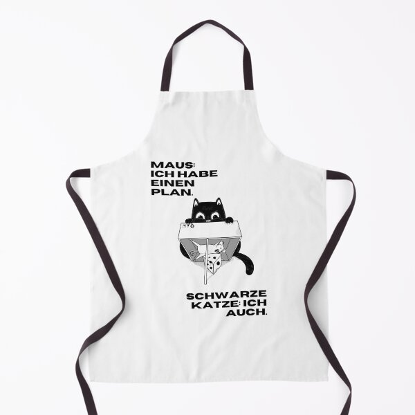 Item preview, Maus: Ich habe einen Plan. Schwarze Katze: Ich auch. | Cunning Mouse vs. Clever Cat Design designed and sold by RM-Journey.