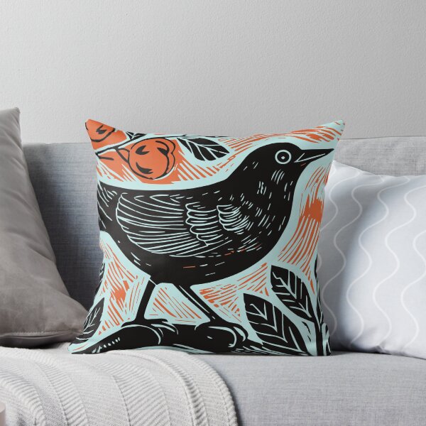Aperçu de l'œuvre Oiseau coupé en lino créée et vendue par Texterns.