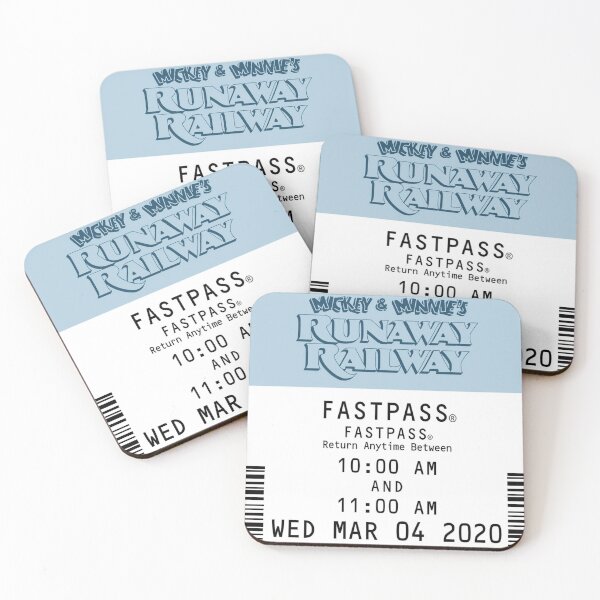 Item preview, Mickey & Minnie's Runaway Railway Fastpass designed and sold by GabbyKno.