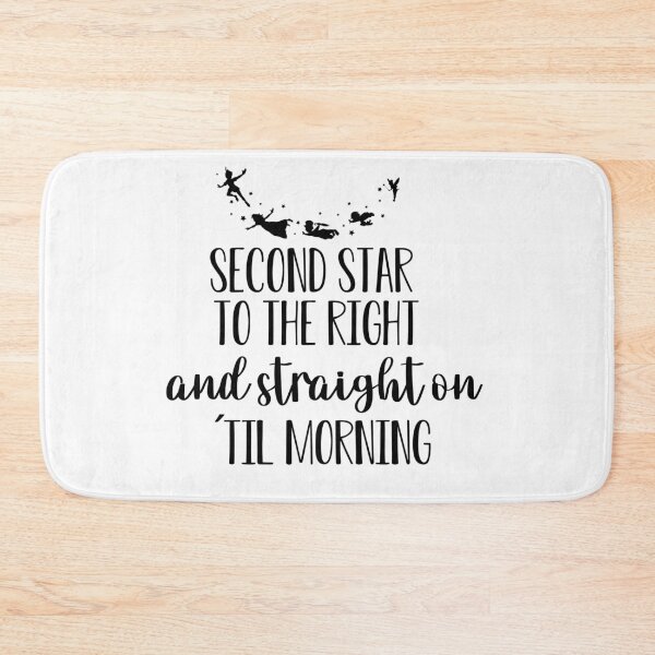 Item preview,  Peter Pan Second Star To The Right, and Straight On Till 'Morning designed and sold by GabbyKno.