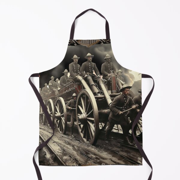 Item preview, firemen at the turn of the century designed and sold by Foxlindesigns.