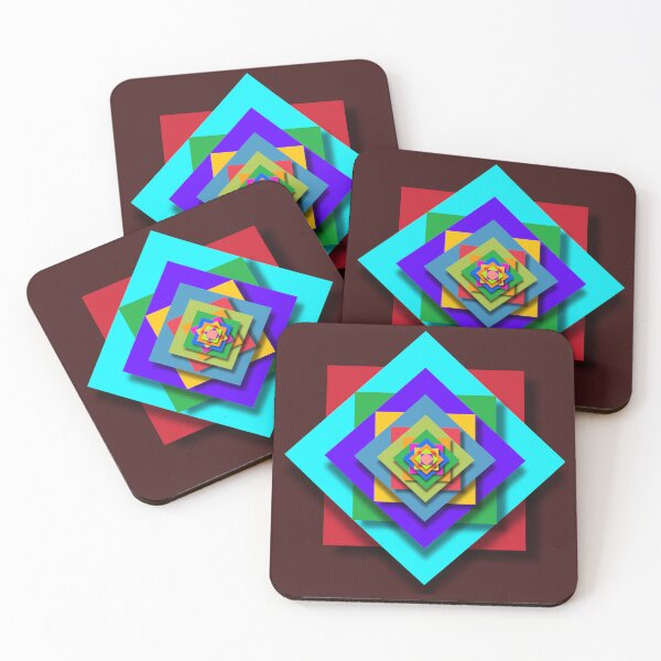 Item preview, Colorful square art customized  designed and sold by theparkfact0.