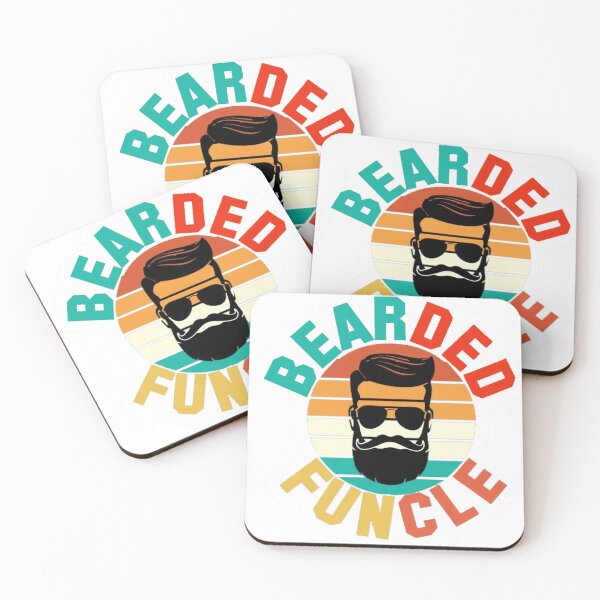 Item preview, Funcle Beard T-Shirt Funny Uncle Vintage Retro Shirt,Beard Lover,(Uncle Gift) Bearded Uncle T-Shirt designed and sold by 1smileShop.