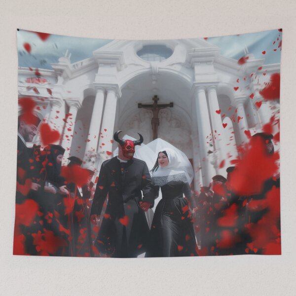 Item preview, Sinfully United: Devil and Nun Emerge From UnHoly Matrimony designed and sold by Rage-Ai.