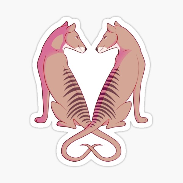 Item preview, Thylacine Love (shaded) designed and sold by Goosened.