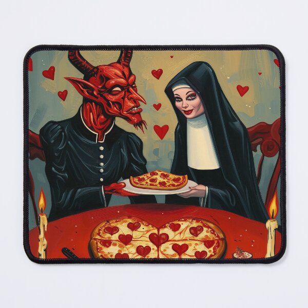 Item preview, Unholy Romance: Satan and Nun's Valentine's Dinner Delight. designed and sold by Rage-Ai.