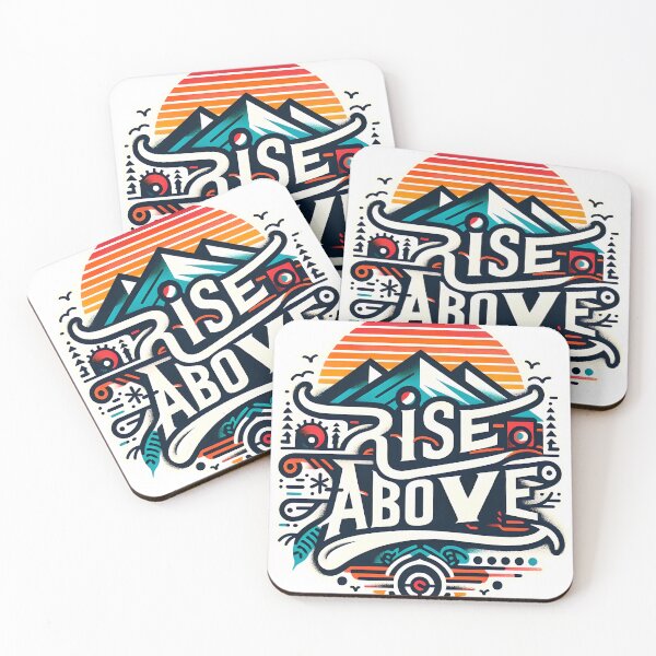 Item preview, Rise above, typography designed and sold by maxmaj.