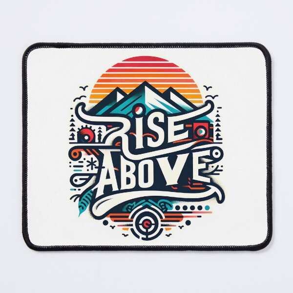 Item preview, Rise above, typography designed and sold by maxmaj.