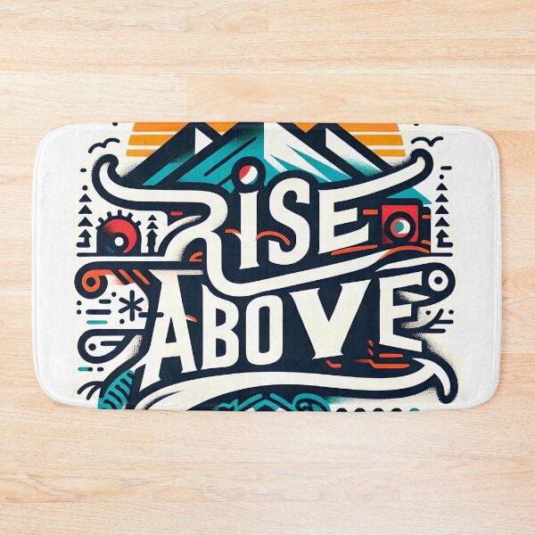 Item preview, Rise above, typography designed and sold by maxmaj.