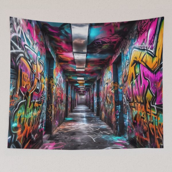 Item preview, Cool Neon Graffiti Art Pattern designed and sold by TheArtOfPat.