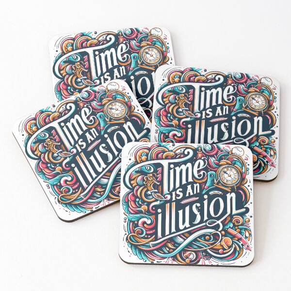 Item preview, Time is an illusion, typography designed and sold by maxmaj.