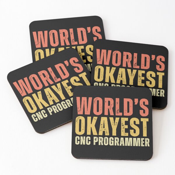 Item preview, Retro Worlds Okayest CNC Programmer designed and sold by kamrankhan.