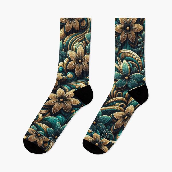 Item preview, 3D Matte Teal and Beige Pattern Flowers designed and sold by jewels702.