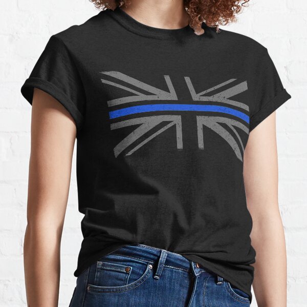 Thin Blue Line UK Police Union Jack Flag  Classic T-Shirt