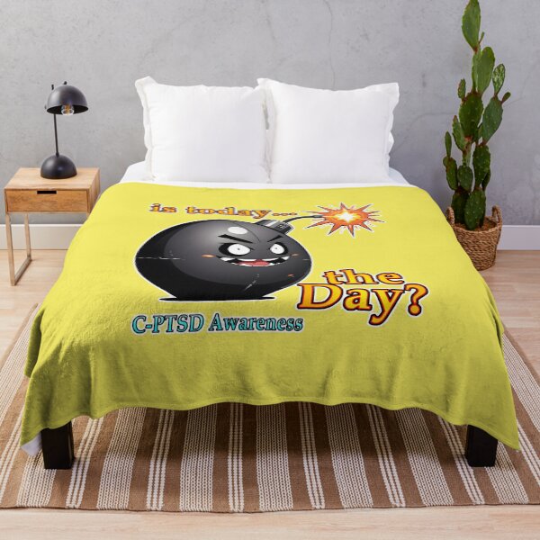 Item preview, Is today… the Day? C-PTSD Awareness Cartoon Bomb designed and sold by Rogue Wizard.