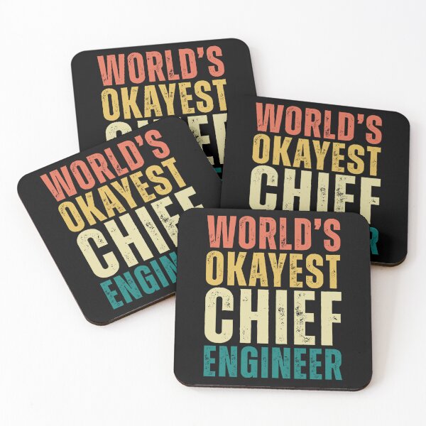 Item preview, Retro Worlds Okayest Chief Engineer designed and sold by kamrankhan.
