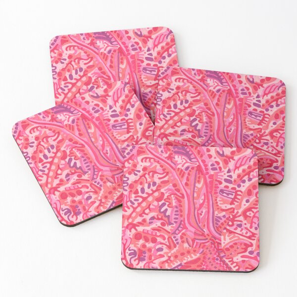 Item preview, Elk Abstract in Reds and Purples designed and sold by inklets.