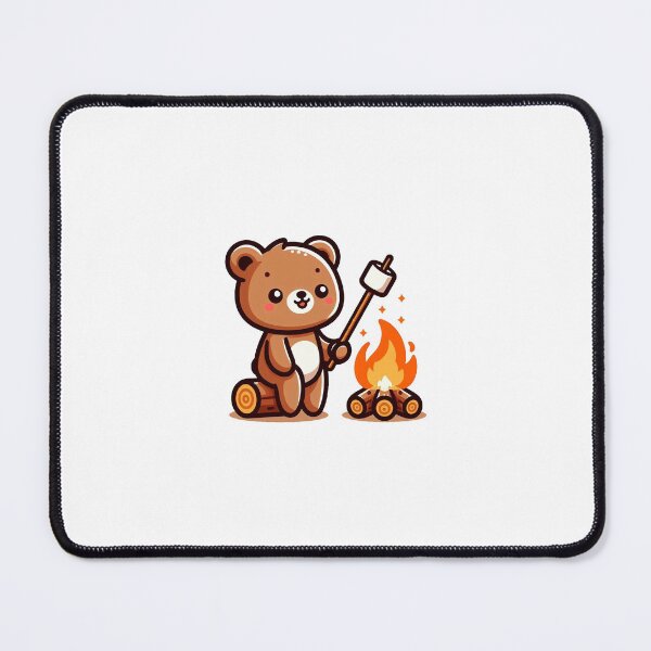 Item preview, Bear toasting marshmallows  designed and sold by nbello13.