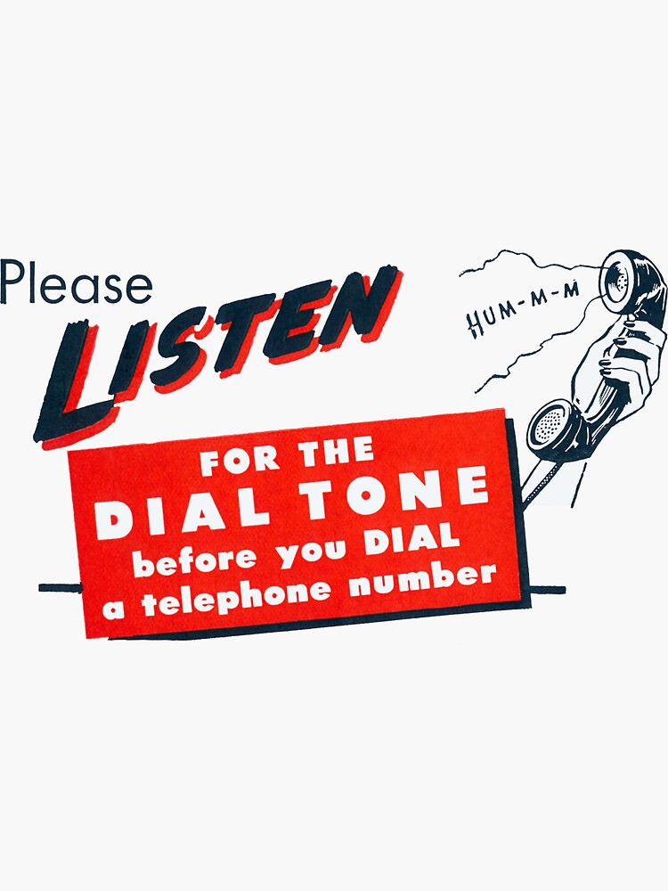 TELEPHONE dial store tone 1950s