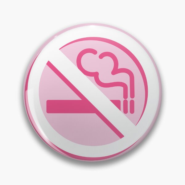 Item preview, Pink No Smoking Sign designed and sold by golovesomeart.