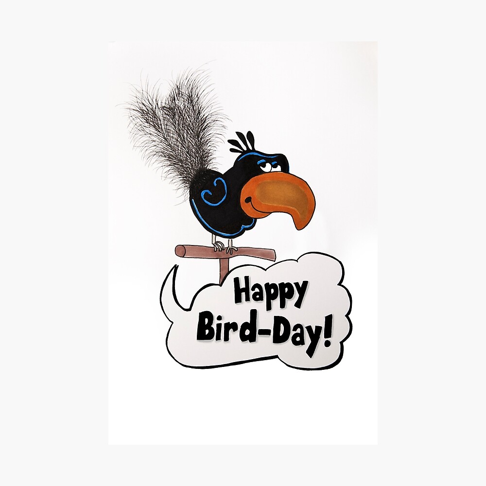 Happy Bird Day The Office Happy Bird-Day" Greeting Card By Pickledbeets | Redbubble