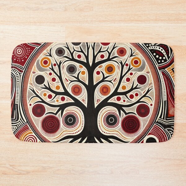 Item preview, Australian Style Dot Art Pattern Print (Tree) designed and sold by PinUpPizzazz.