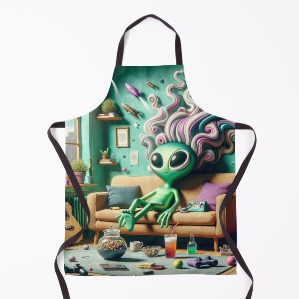 Item preview, Psychedelic Groove Alien - Musician's Artistic Vision designed and sold by StonerAlienShop.