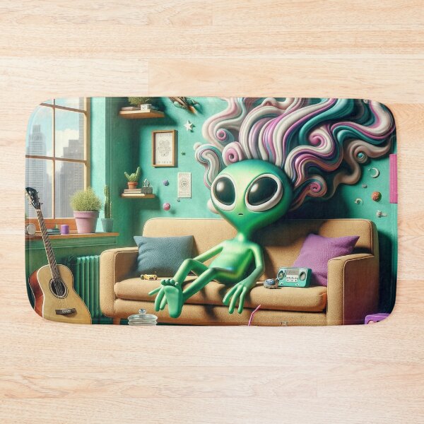 Item preview, Psychedelic Groove Alien - Musician's Artistic Vision designed and sold by StonerAlienShop.