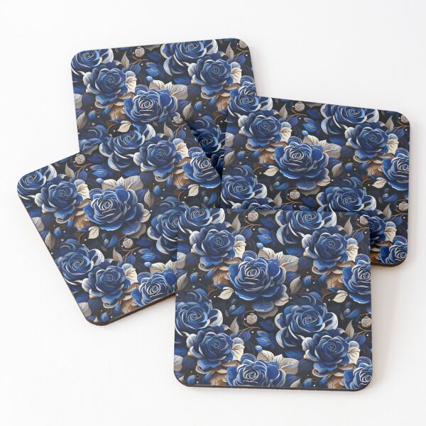Item preview, Mesmerizing Hues Retro Blue Rose designed and sold by Dasvilo.
