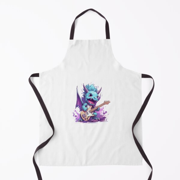Item preview, Blue & Purple Baby Rockstar Dragon - Sticker designed and sold by kalyssa44.