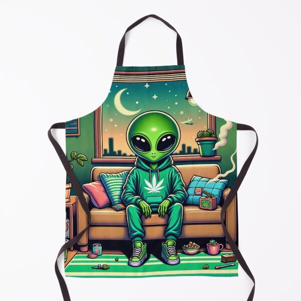 Item preview, Intergalactic Chill Session - Psychedelic Stoner Art High Resolution designed and sold by StonerAlienShop.