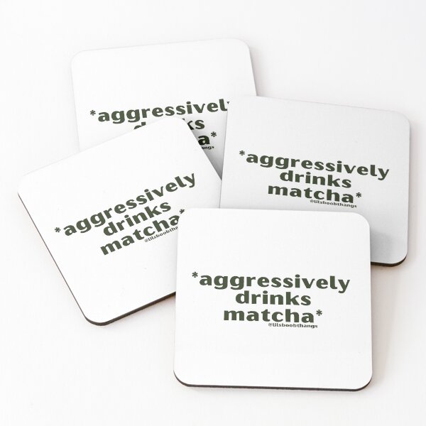 Item preview, Aggressively drinks matcha. v2 | by @lilsboobthangs designed and sold by lilsboobthangs.