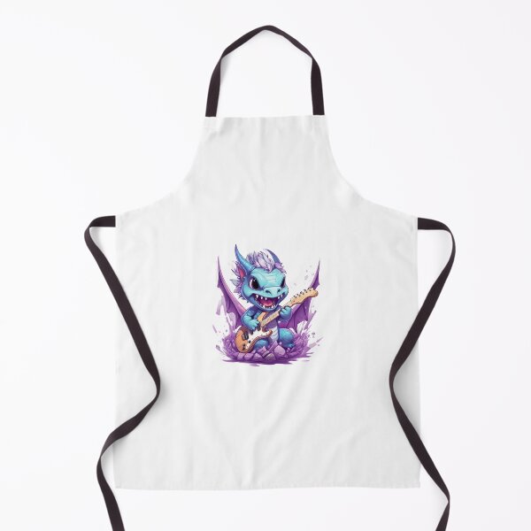 Item preview, Blue & Purple Baby Rockstar Dragon - Sticker designed and sold by kalyssa44.