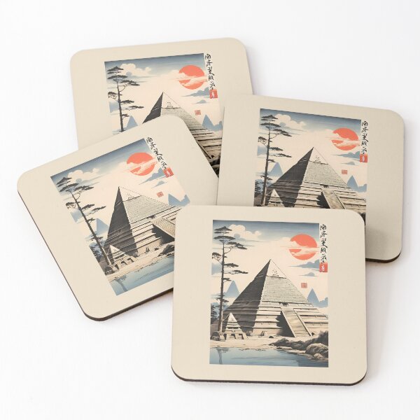 Item preview, Drawing Giza Pyramid Japanes Style designed and sold by WIKWOK.