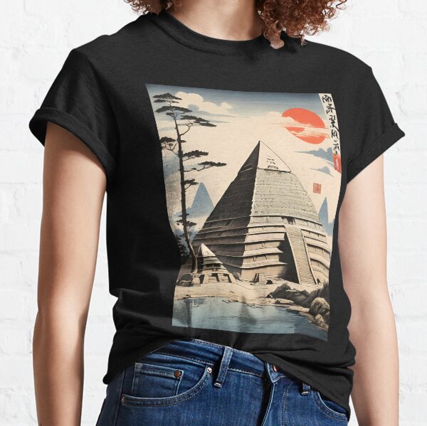Item preview, Drawing Giza Pyramid Japanes Style designed and sold by WIKWOK.