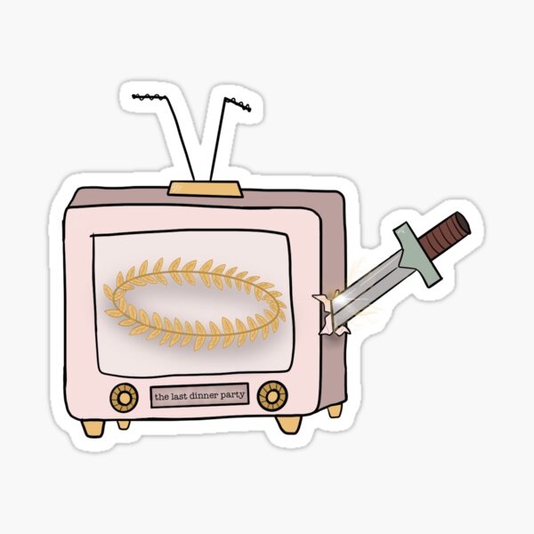Caesar on a TV Screen - The Last Dinner Party Sticker