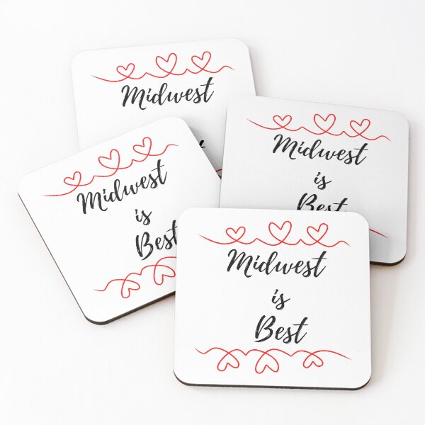 Item preview, midwest is best women's t-shirt, midwest is best heart, midwest pride, midwest gift, midwestern wear, great lakes, screenprint, free ship designed and sold by caluber.